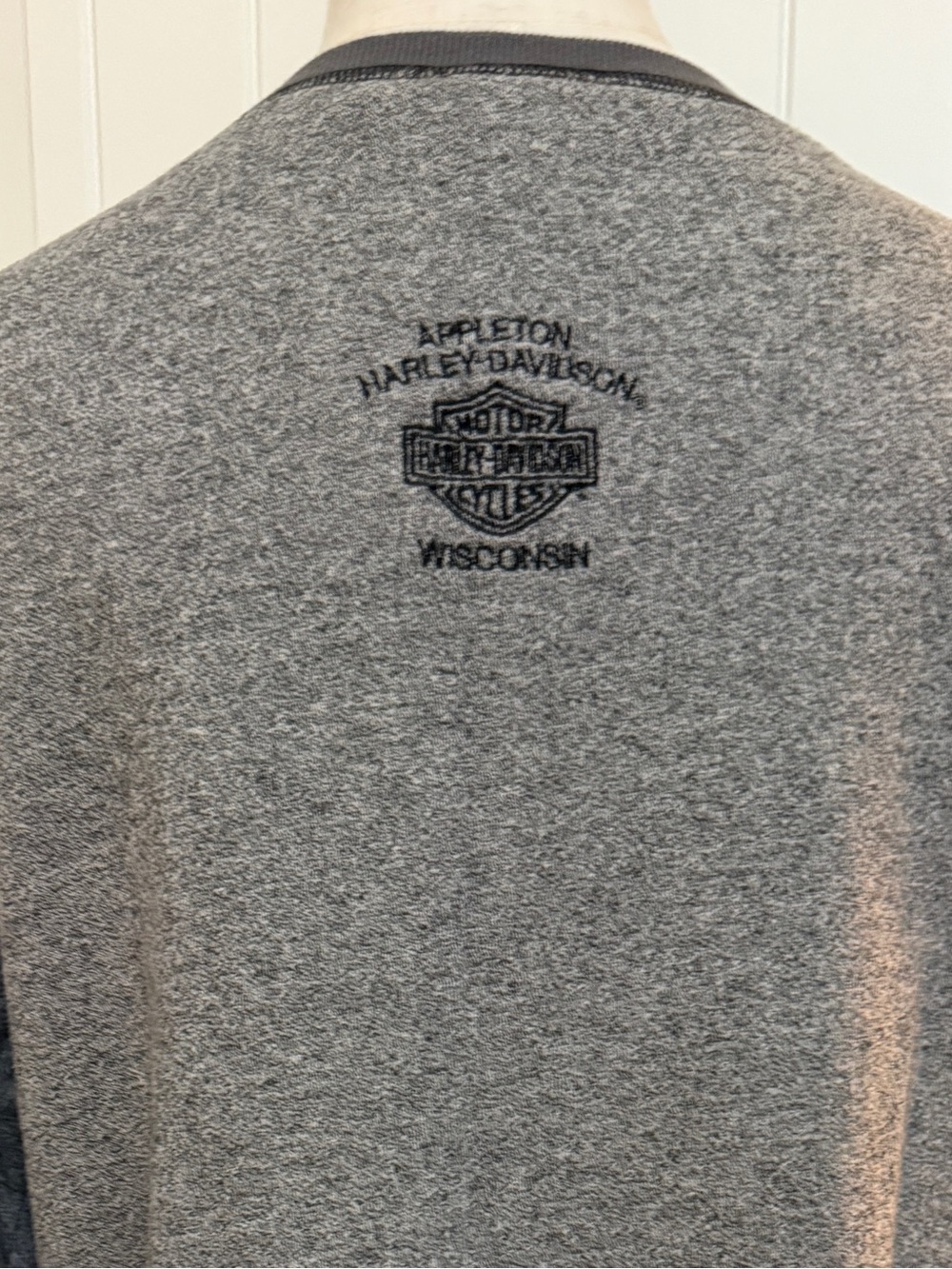 Harley-Davidson Wisconsin Gray Crewneck Long Sleeve Cuffed Sweatshirt XL - Picture 7 of 14